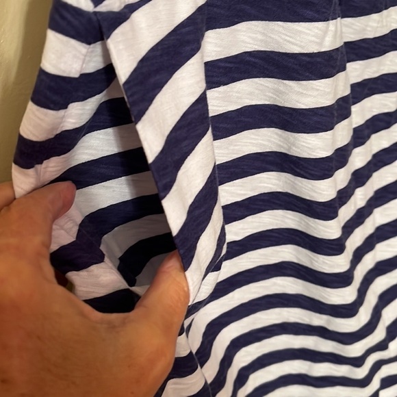 Tommy Bahama Sirena Navy/White Striped Skirt Sz M - Picture 3 of 4